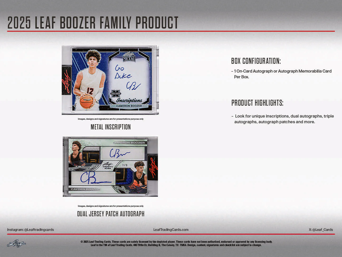 2025 Leaf Boozer Family Product - Image 5