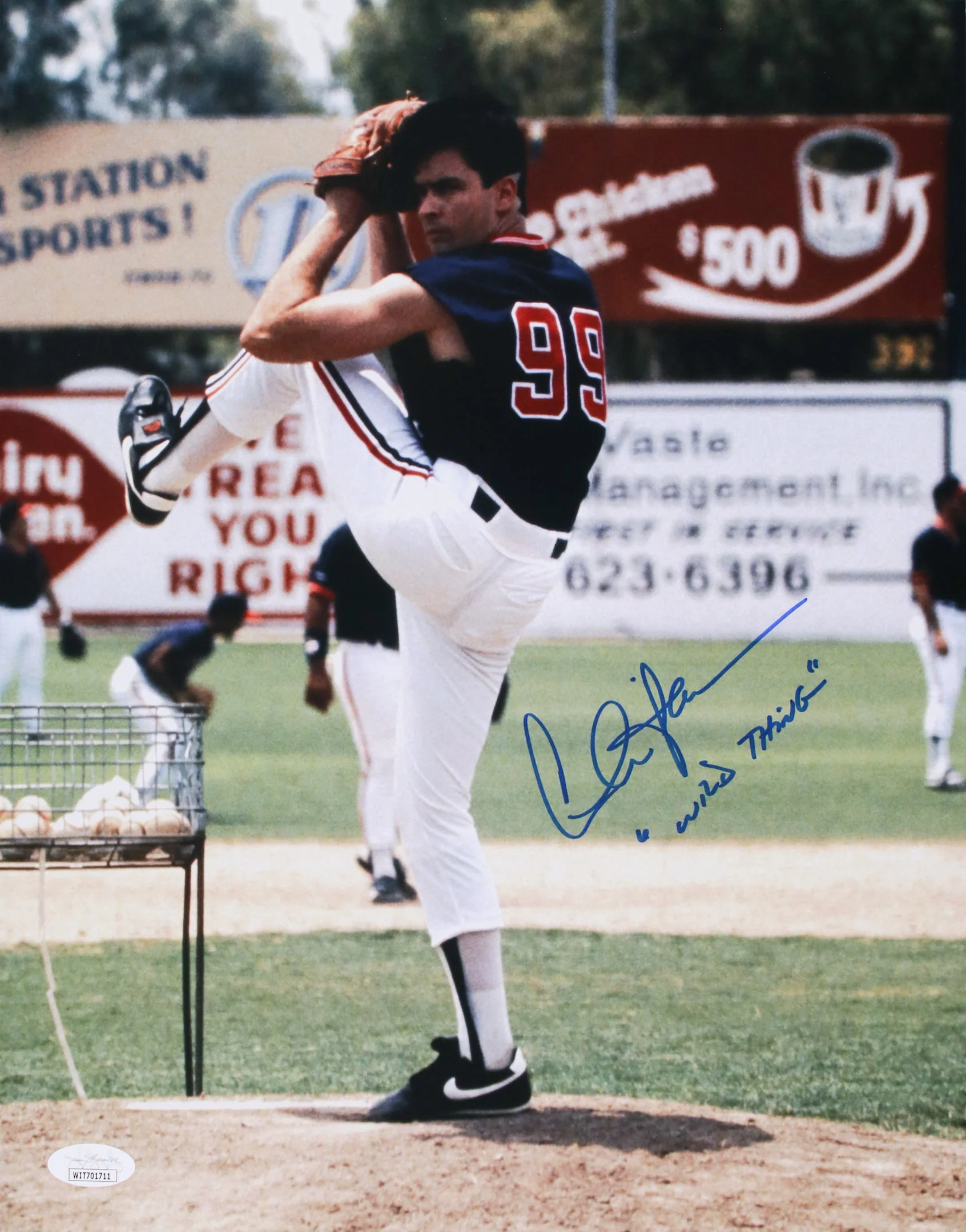 Charlie Sheen Signed 11x14 Photo Wild Thing Major League JSA COA from Private Signing