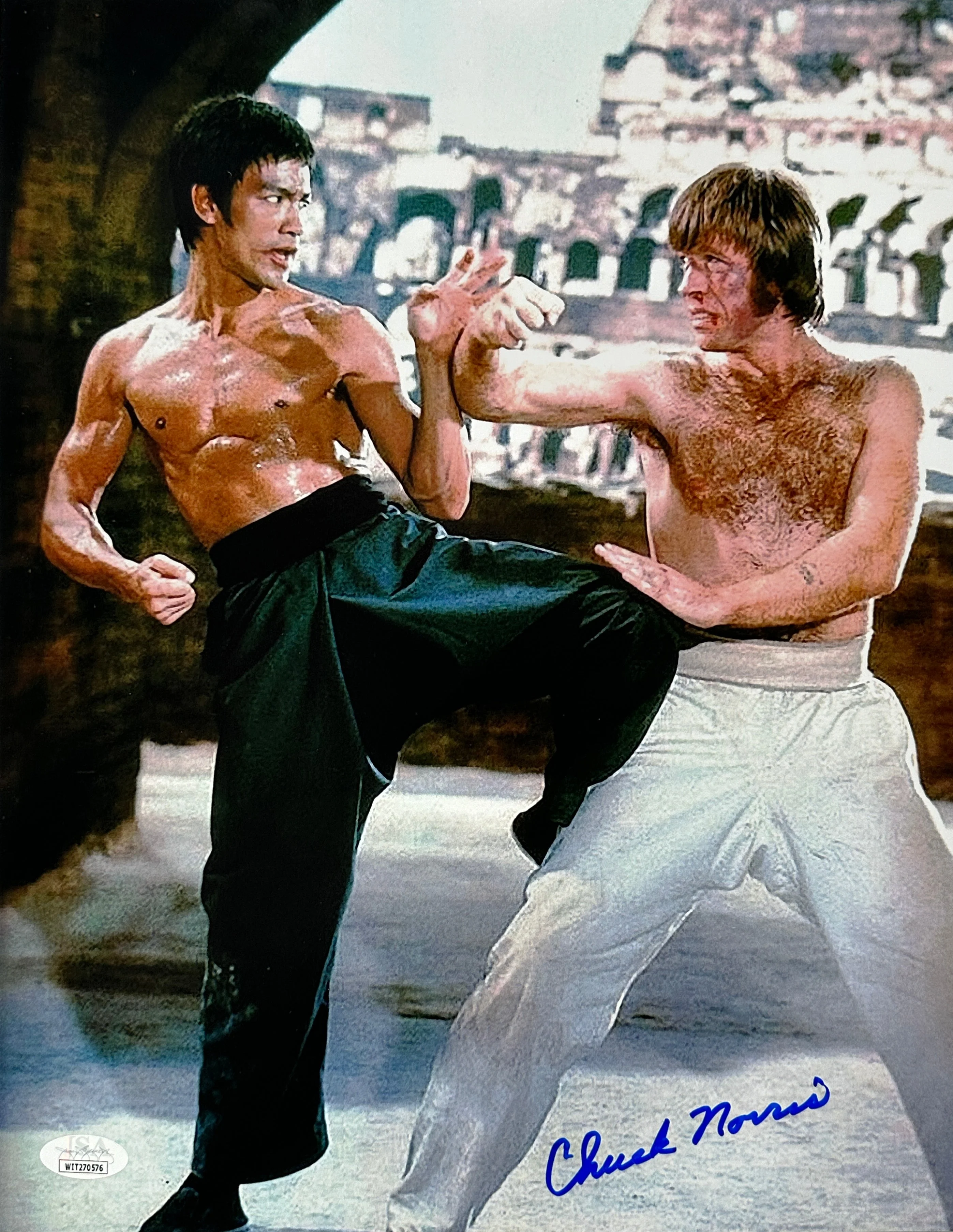 Chuck Norris Signed 11x14 Way of the Dragon Photo #1031 JSA COA from Private Signing