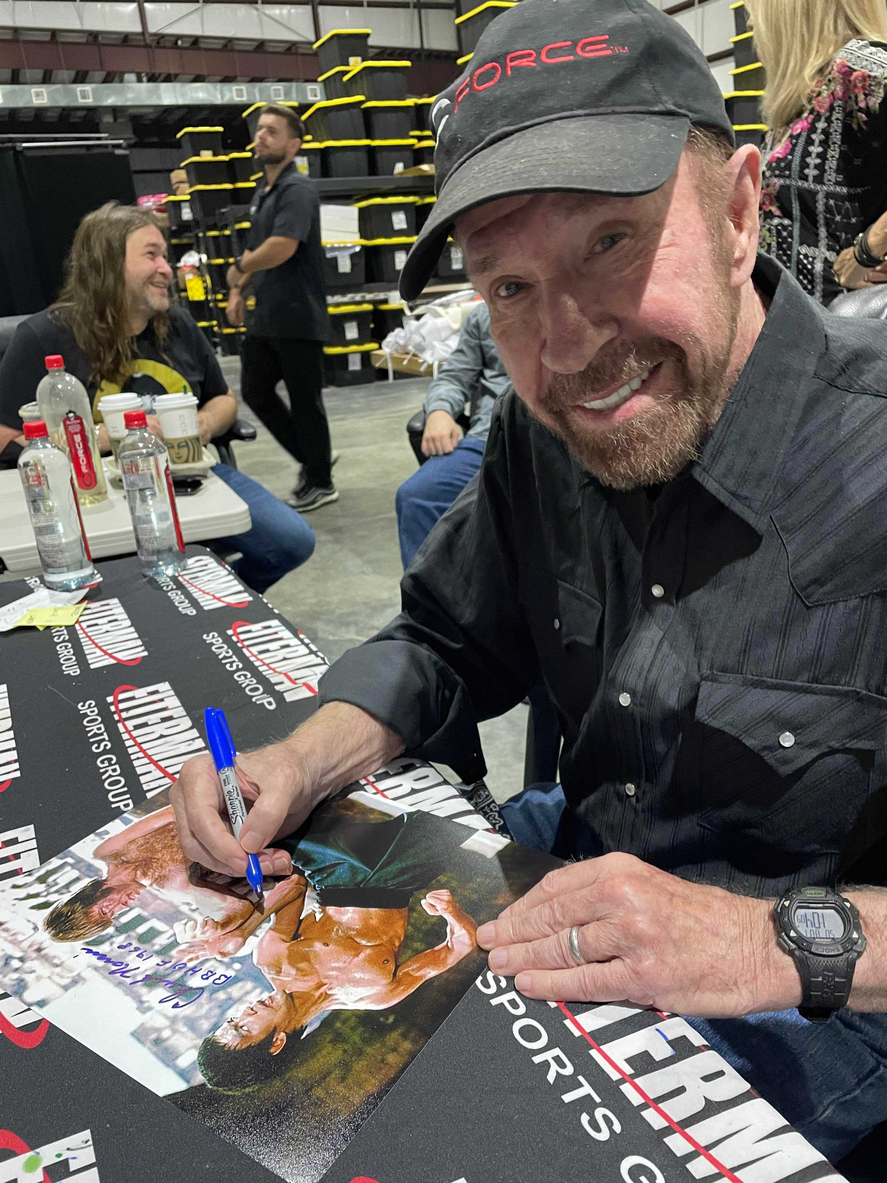 Chuck Norris Signed 11x14 Way of the Dragon Photo #1031 JSA COA from Private Signing - Image 2