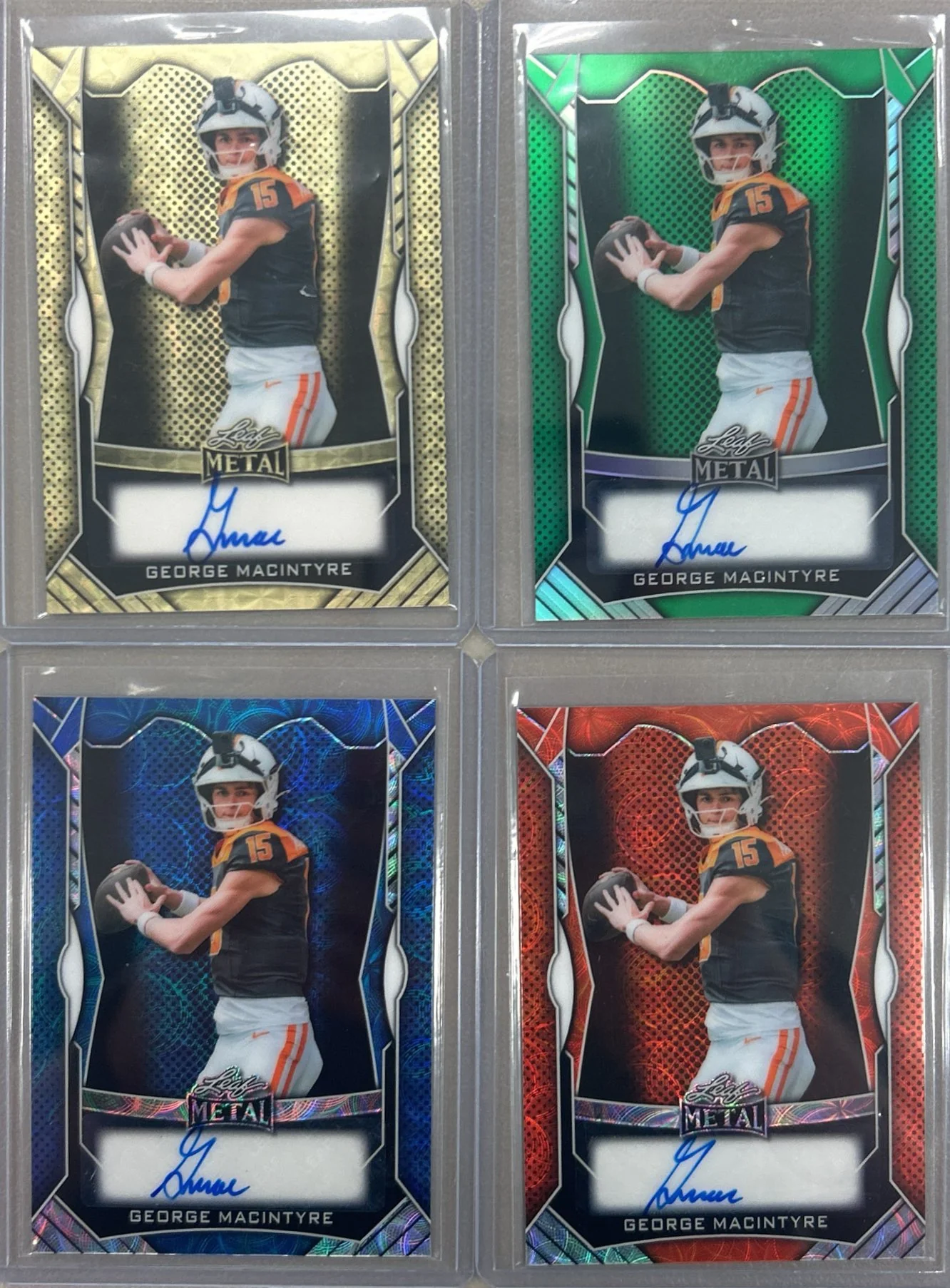 George Macintyre 2025 Leaf Metal Football Autograph Pack