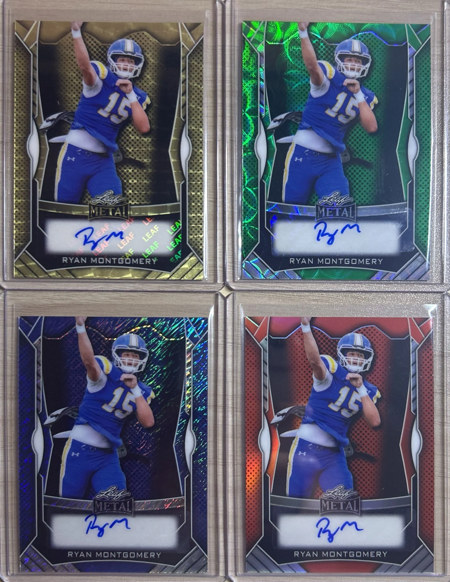Ryan Montgomery 2025 Leaf Metal Football Autograph Pack